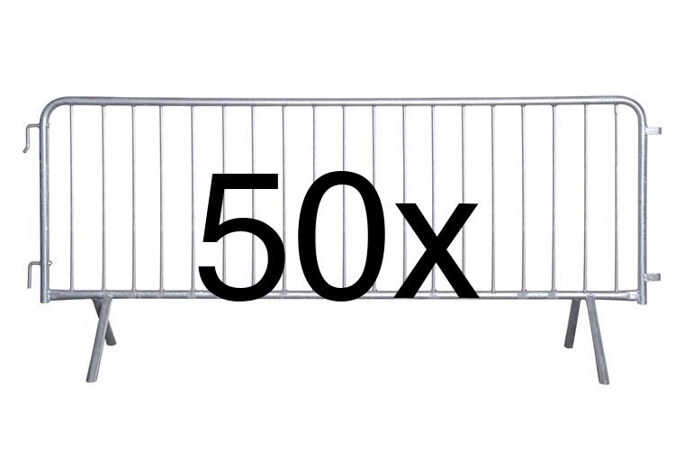 Absperrgitter-Set 50 Stück
