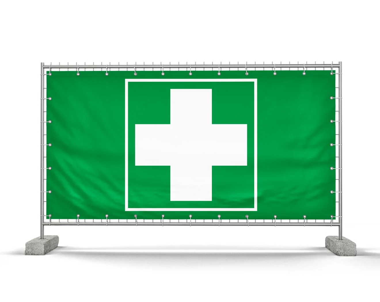 Mobilzaunbanner Erste Hilfe